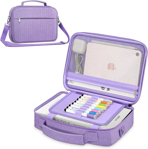 Vista 20 de FINPAC - Funda grande para Biblia con correa para el hombro, estuche para libros, bolso de iglesia, con ranuras para bolígrafos y bolsillo