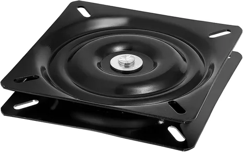 Vista 5 de MUKCHAP Paquete de 4 taburetes de bar giratorios de 6.25 pulgadas, placa giratoria de 360°, base giratoria de asiento cuadrado para silla reclinable