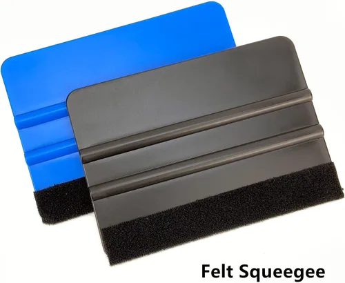 Vista 3 de Umaki Kit de Herramientas de Vinilos Automotrices Película de Tinte con 2 Pares de Guantes para Vinilo, Escobilla de Fieltro de 4 Pulgadas