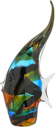 Vista 6 de GlassOfVenice Escultura de cristal de Murano Angel Fish - Sommerso