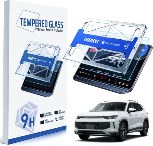 Vista 19 de Protector de pantalla brillante para Tesla Model Y 2026 Juniper Premium/Performance (más claro y suave), protector de pantalla de vidrio templado