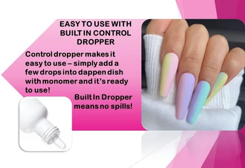Vista 2 de SHEBA NAILS Neutralizador líquido acrílico de olor 1/2 oz aroma a sandía, minimiza el olor de monómero líquido acrílico