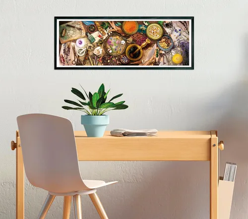 Vista 6 de Clementoni 39748 Collection Panorama Herbalist Desk - Rompecabezas para adultos, 1000 piezas, fabricado en Italia, multicolor