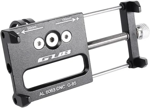 Vista 3 de GUB Soporte de teléfono para bicicleta y motocicleta, soporte universal de aleación de aluminio para manillar de bicicleta, ajustable, compatible