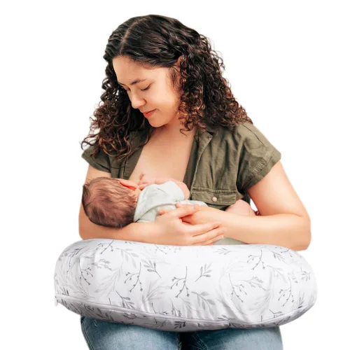 Vista 14 de Almohada de lactancia Boppy - Almohada ergonómica para biberón y lactancia con área alta, firme y grande, almohada impermeable con cojín