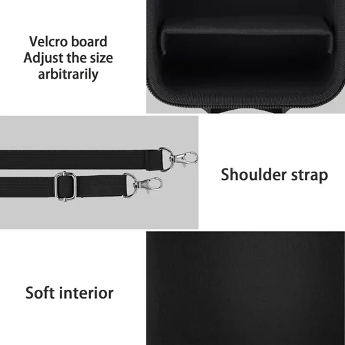 Vista 4 de Estuche para Cámara Compatible con KODAK PIXPRO AZ405/AZ425/AZ255/AZ401/AZ528 Cámara Digital para Vlogging, Estuche Negro