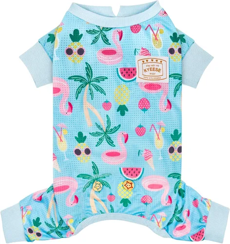 KYEESE Pijamas ligeras para perros, pijamas de flamenco para perros, pijamas para gatos, pijamas para perros, pijamas de verano para perros pequeños