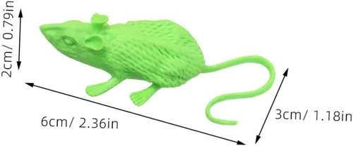 Vista 2 de SUPVOX 18pcs Realistic Mouse Decorations for Halloween Party Lifelike Soft Mice Props for Pranks and Spooky Home Decor