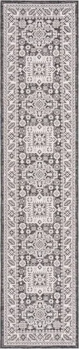 Vista 177 de Unique Loom Outdoor Aztec Collection Alfombra de área - Chalca (10 pies, redonda, azul/marfil)