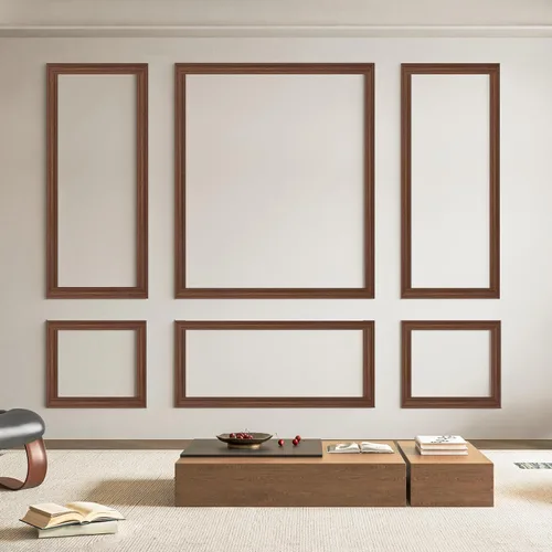 Vista 16 de Art3d - Juego de 6 molduras precortadas para pared, paneles de revestimiento para montar, para interior, sala de estar, dormitorio, se instalan