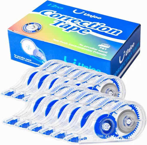 Vista 9 de Cinta Correctora Blanca, Aplicador Fácil de Usar para Correcciones Instantáneas de Escrituras Incorrectas en Cualquier Momento, Para la Escuela
