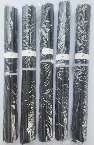Varillas de soldadura de plástico PP (polipropileno) negras de 9,8 pulgadas para herramientas de reparación de parachoques de automóviles Máquina