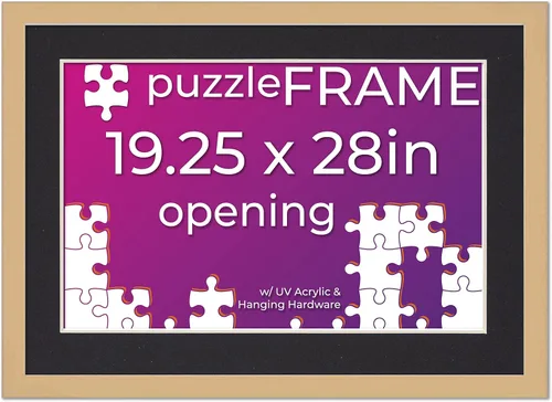 Vista 24 de Poster Palooza Kit de marco de rompecabezas de 11.25 x 38.25 pulgadas. El kit incluye hojas de pegamento para rompecabezas, marco de rompecabezas