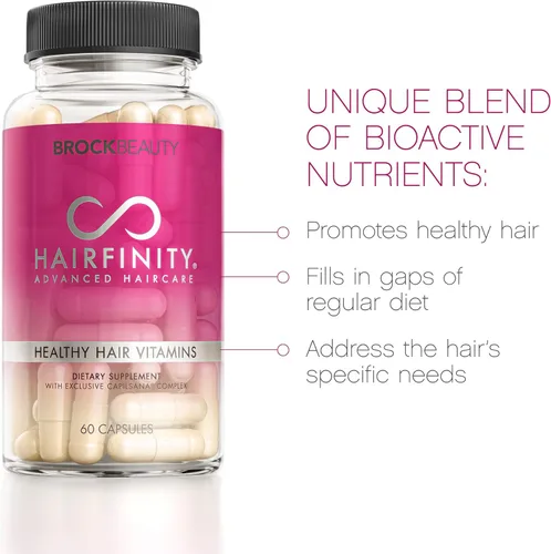 Vista 3 de Vitaminas saludables para el cabello Brock Beauty Hairfinity