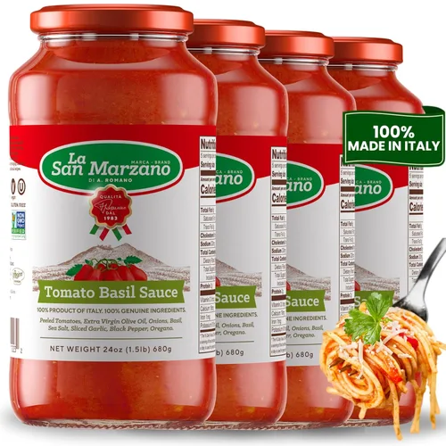 Vista 32 de La San Marzano Salsa Arrabiata, 13 oz, Salsa para Pasta Hecha en Italia, Tomate Multiusos de Primera Calidad, Todo Natural, Dieta Mediterránea, Sin