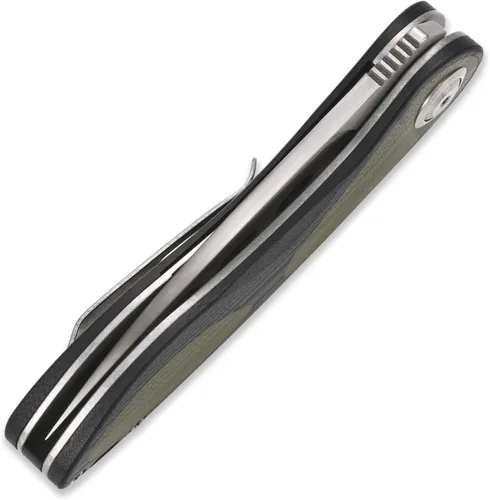 Vista 6 de Sitivien Sandvik 14C28N - Cuchillo plegable de bolsillo, hoja G10 con mango EDC para acampar al aire libre, senderismo, caza, supervivencia