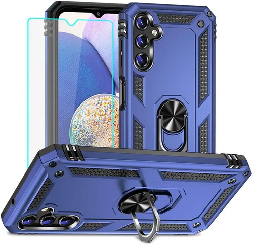 Vista 28 de Yiakeng Funda para teléfono Galaxy A12, Samsung A12 con protector de pantalla HD, fundas protectoras de grado militar con anillo para Samsung Galaxy