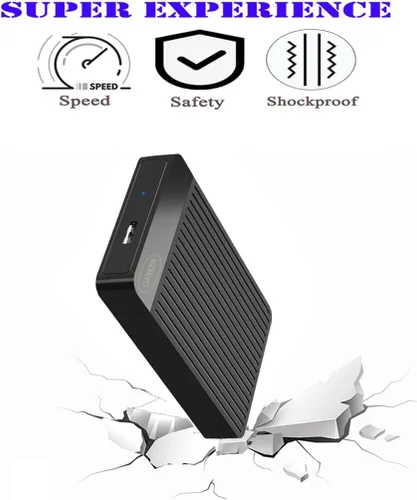 Vista 6 de Disco duro externo portátil ultradelgado de 500 GB, 2.5 pulgadas, USB 3.0, almacenamiento HDD para Mac, PC, portátil, PS4, Xbox one