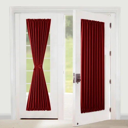 Vista 37 de XWZO - Cortinas para puerta con cortinero, cortinas blackout térmicas y oscurecedoras para puerta francesa, cortinas para ventana de la cocina, 12 x