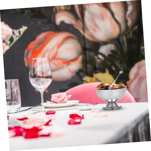 Vista 5 de STOBAZA Taza de ensalada de diseño único 1pc Frutas Tazón Postre Tazón Helado Platos para Boda Cumpleaños