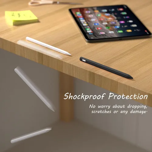 Vista 3 de KELIFANG Funda de silicona para Apple Pencil Pro 2024 y Apple Pencil de 2ª generación, funda protectora tipo manga con soporte, agarre y tapa