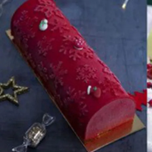 Vista 7 de Kit de patrón de copo de nieve de Navidad, tapete de textura, molde de silicona para tartas, mousse, postre, utensilios para hornear
