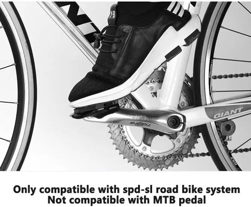 Vista 3 de Thinvik Pedal de carretera sin clipless convertido a adaptadores de pedal de plataforma universal para sistema Shimano SPD-SL