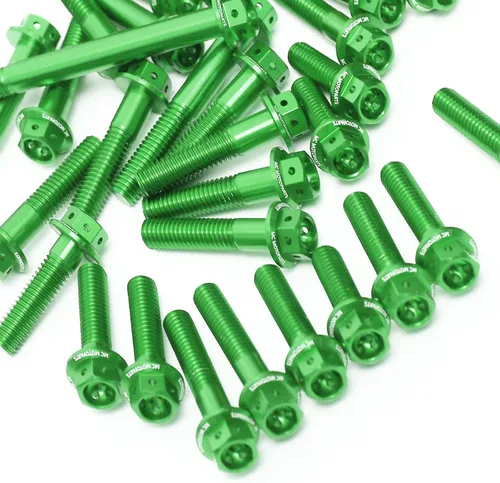 Vista 11 de MC Motoparts Race Spec Kit de pernos de motor cabeza HEX M6 compatible con XJ6 Diversion/F 2009-2016 13 14 15 16 (azul)