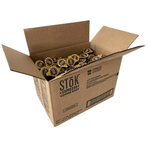 SToK Shots de Café Espresso Cold Brew, Sin Azúcar, 0.43 Fl Oz (Pack de 264)