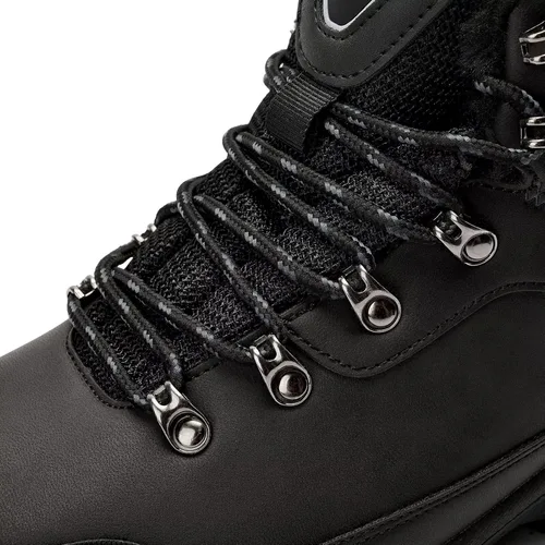 Vista 3 de Lamincoa Botas de nieve para hombre, impermeables, para senderismo, antideslizantes, para invierno, al aire libre, cálidas, cómodas, para acampar