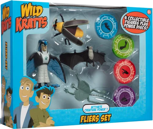 Vista 7 de Wild Kratts - Activate Creature Power - Juego de 4 figuras de acción - Voladores
