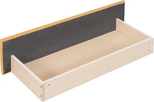 Vista 17 de Sofá cama de tamaño individual con 2 cajones y barandilla rústica, cama de plataforma capitán de madera con soporte de listones resistente, sofá