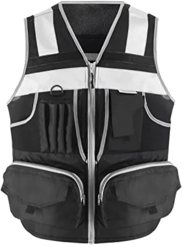 Vista 8 de SUXIBIP 10 Pockets Safety Vest for Men and Women, High Visibility vest with 3M Reflective Strips, Oxford Fabric