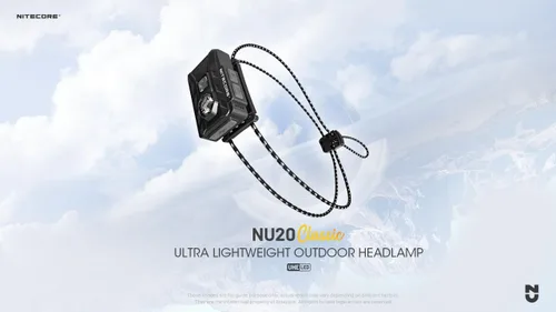 Vista 5 de Nitecore NU20 - Linterna frontal ultraligera clásica, 360 lúmenes, USB-C, recargable, ligera, para mochileros, campamentos, correr con luz blanca