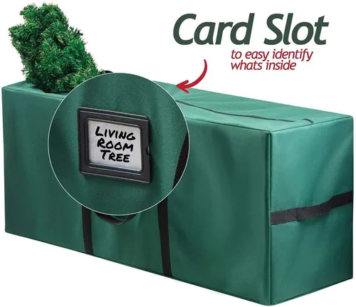 Vista 3 de Bolsa de árbol de Navidad para bolsa de almacenamiento de árbol de Navidad (CANVAS) – Bolsa para árbol de Navidad para árbol de Navidad artificial
