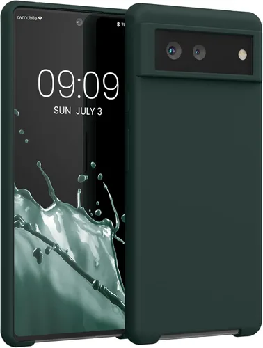 Vista 301 de kwmobile Funda Compatible con Google Pixel 6 Pro - Funda de Teléfono de Silicona TPU con Acabado Suave - Azul Caribe