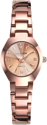 RORIOS Pareja Relojes Analógicos Reloj de Cuarzo Luminoso Reloj de Pulsera con Acero Inoxidable Brecelet Impermeable Relojes de Moda para Mujeres