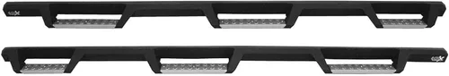Vista 2 de Westin 56-5345752 HDX - Barras de acero inoxidable para ruedas Nerf para Silverado Sierra 1500 2500 3500 Crew Cab de 6 pies 5 pulgadas y cama doble