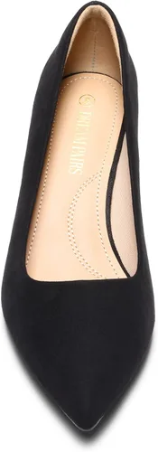 Vista 3 de DREAM PAIRS - Zapatos de tacón bajo para mujer tipo D'Orsay con puntera puntiaguda, a la moda