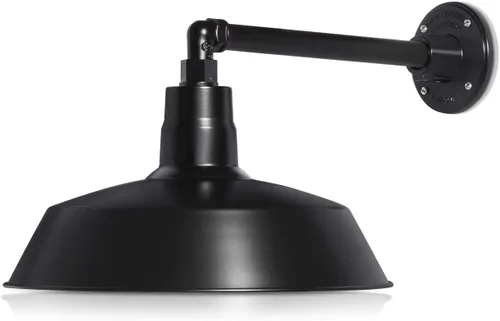 Vista 30 de 14 pulgadas. RLM Warehouse - Pantalla con brazo de cuello de cisne y bombilla Led A19 5000K de 9W