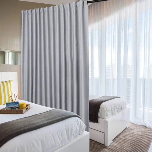 Vista 71 de DWCN - Cortinas para puerta corrediza de patio, cortinas extra anchas para puerta de vidrio, panel de cortina divisora de habitación con privacidad