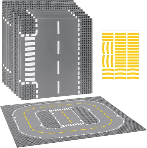 Vista 19 de Pokiiulk Placas Base Clásicas Placas de Construcción - Paquete de 10 Grandes de 10" x 10" Ladrillos de Construcción Compatibles con Todas