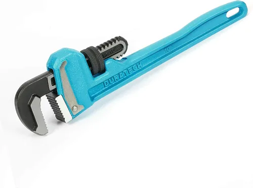 Vista 10 de DURATECH Llave de tubo de 10 pulgadas con compensación, llave de tubo de extremo de servicio pesado, mango de hierro fundido, llave de fontanería