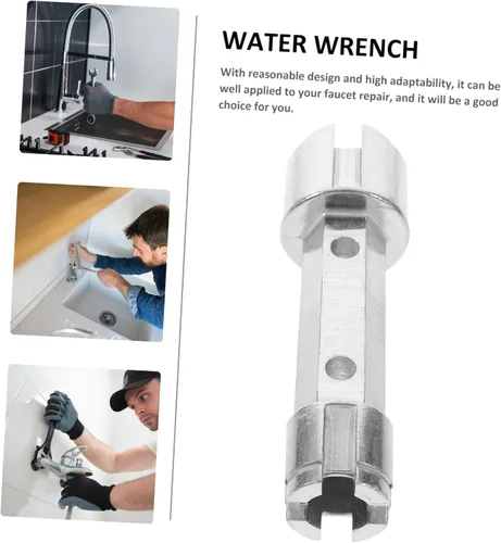 Vista 5 de Angoily Llave de fontanería para debajo del fregadero, 2 uds, de aluminio, para espacios estrechos