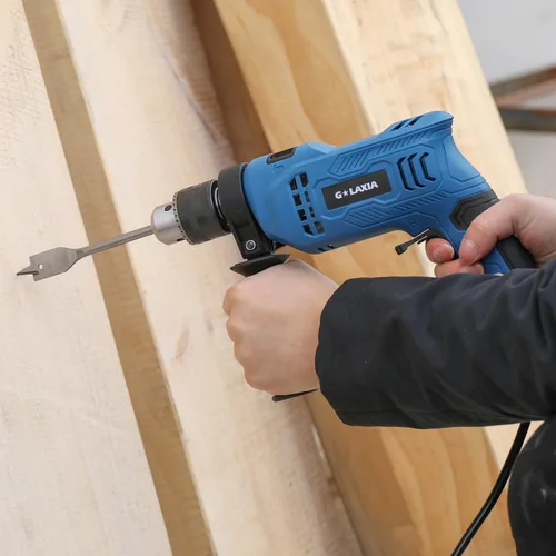 Vista 7 de Taladro de martillo con cable, kit de martillo de 5 A de 1/2 pulgada con juego de 105 brocas, taladro de impacto de velocidad variable de 0-3000