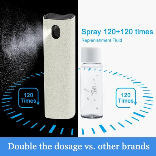 Vista 5 de walrfid Espray limpiador de pantalla para auto, kit de limpieza de niebla de pantalla táctil electrónica para TV, laptop, iPad, iPhone, teléfono