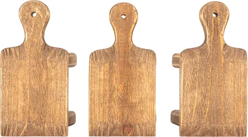 Vista 7 de Creative Co-Op Pequeño pedestal de madera con mango