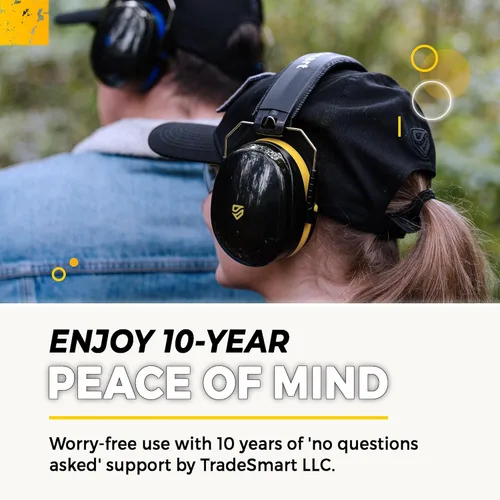 Vista 6 de TradeSmart High-Performance Earmuffs for Shooting Range & Shooting Eye Protection Glasses + Firearm Confidence Course