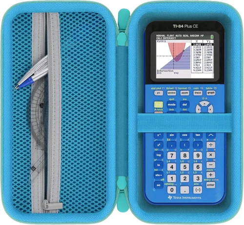 Vista 10 de Funda de calculadora compatible con Texas Instruments TI-84 Plus CE/TI-84 Plus/TI-Nspire CX II CAS/TI-Nspire CX II/TI-83 Plus/TI-89 Titanium