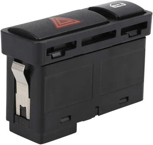 Vista 2 de uxcell Luz de advertencia de peligro Interruptor de bloqueo central de puerta para BMW E46 E53 E85 325 X5 1999-2008 Reemplazar 61318368920